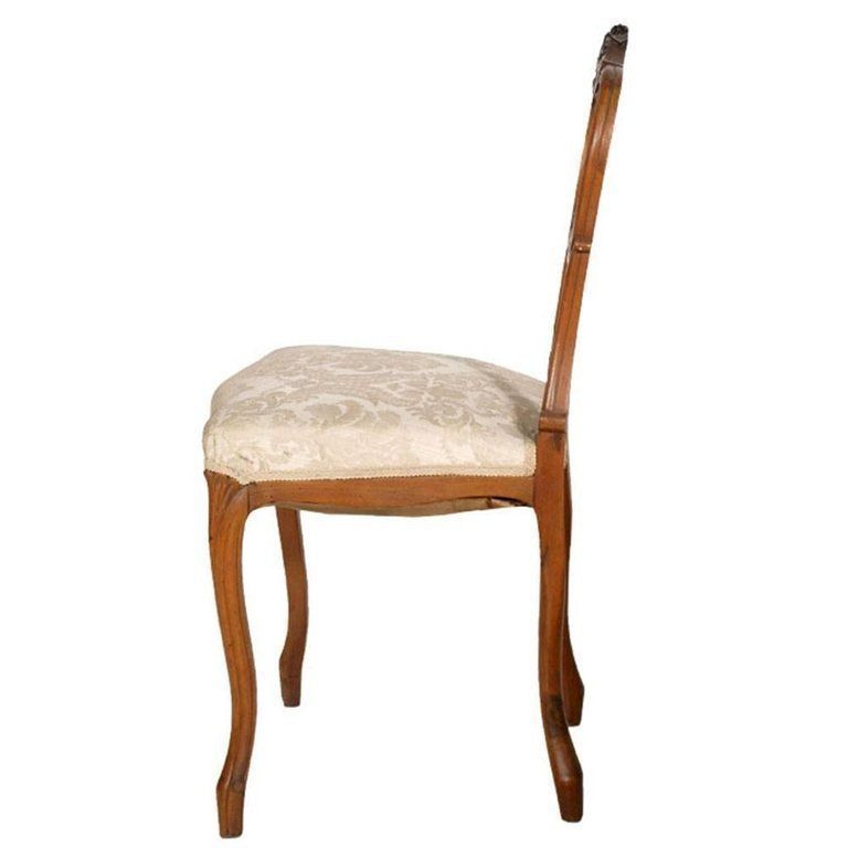 18th Century Baroque Chair For Desk Or Vanity Hand Carved Walnut, Restored photo furniture