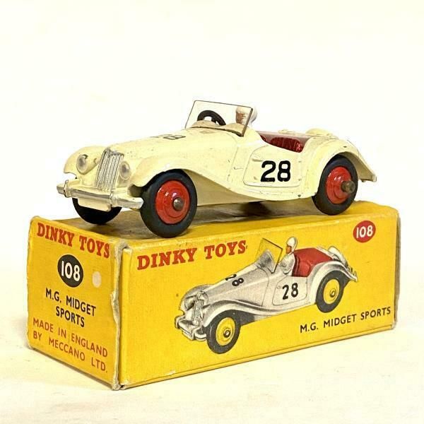 Dinky No. 108   Mg Midget Sports Car Manufactured 1955 59