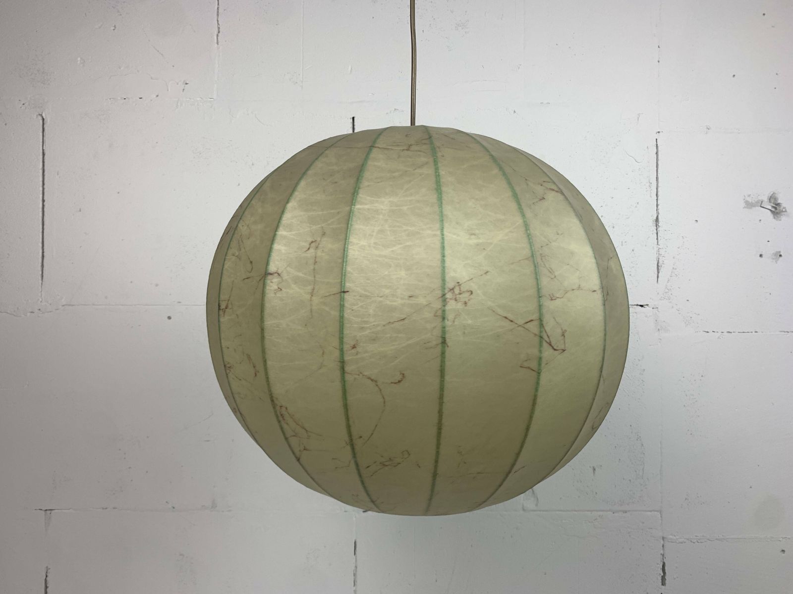 photo furniture Mid Century Space Age Cocoon Hanging Pendant Lamp In The Style Of Achille Castiglioni, 1960s