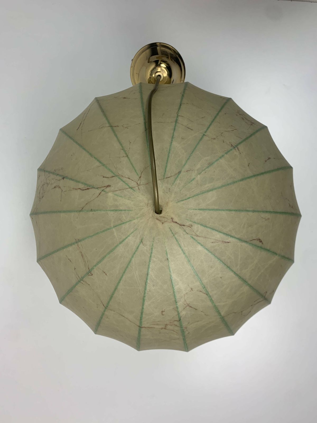 Lighting Mid Century Space Age Cocoon Hanging Pendant Lamp In The Style Of Achille Castiglioni, 1960s photo