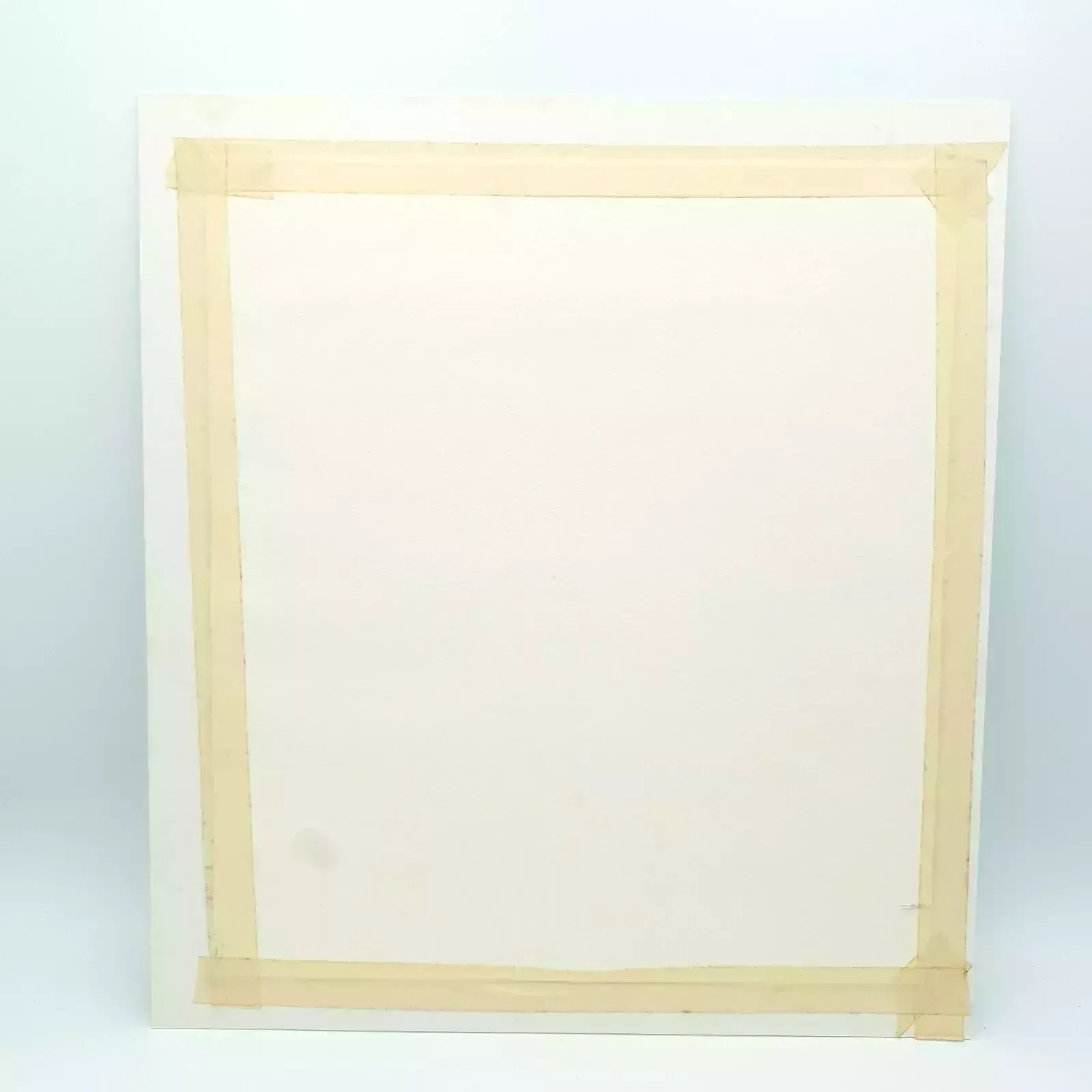 photo vintage Original Watercolor "Blue Wet Day" By A.M. Allen – Umbrella Artwork, 2007, Frame