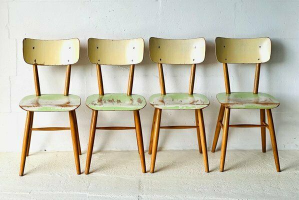 Eetkamerstoelen Van Ton, 1960, Set Van 4 photo furniture