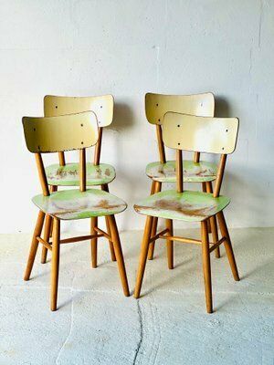 Eetkamerstoelen Van Ton, 1960, Set Van 4 photo for sale