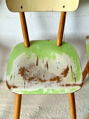 Eetkamerstoelen Van Ton, 1960, Set Van 4 photo vintage
