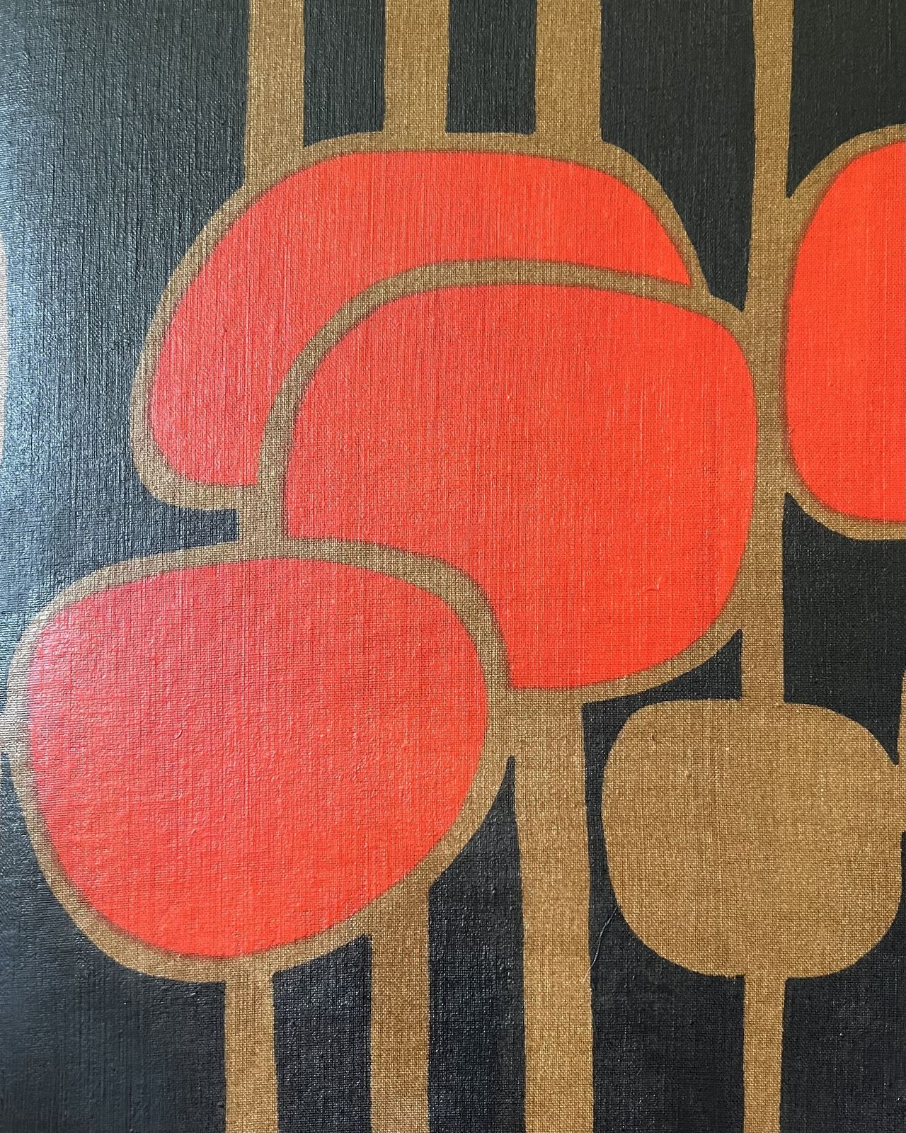 photo buy Vtg Mid Century Chest Of Drawers Tallboy With Original 1960s Fabric