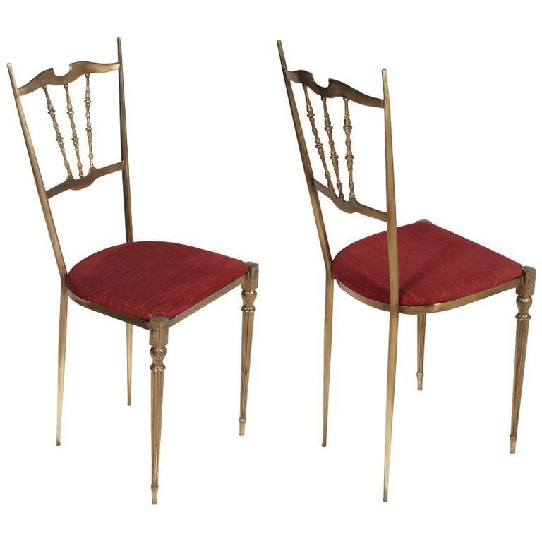 Midcentury Art Nouveau Brass Entrance Console Mirror Chairs Gio Ponti Style photo buy