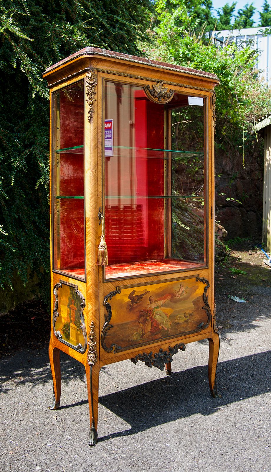 A Kingwood Cabinet, 1800s, Antique photo furniture