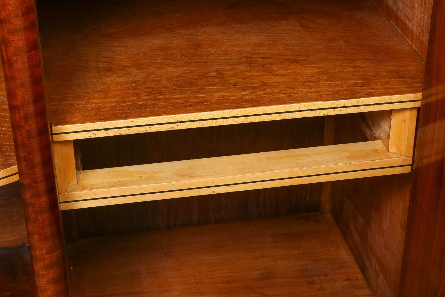 Art Deco French Mahogany Walnut Maple Sideboard (C.1930) photo for sale