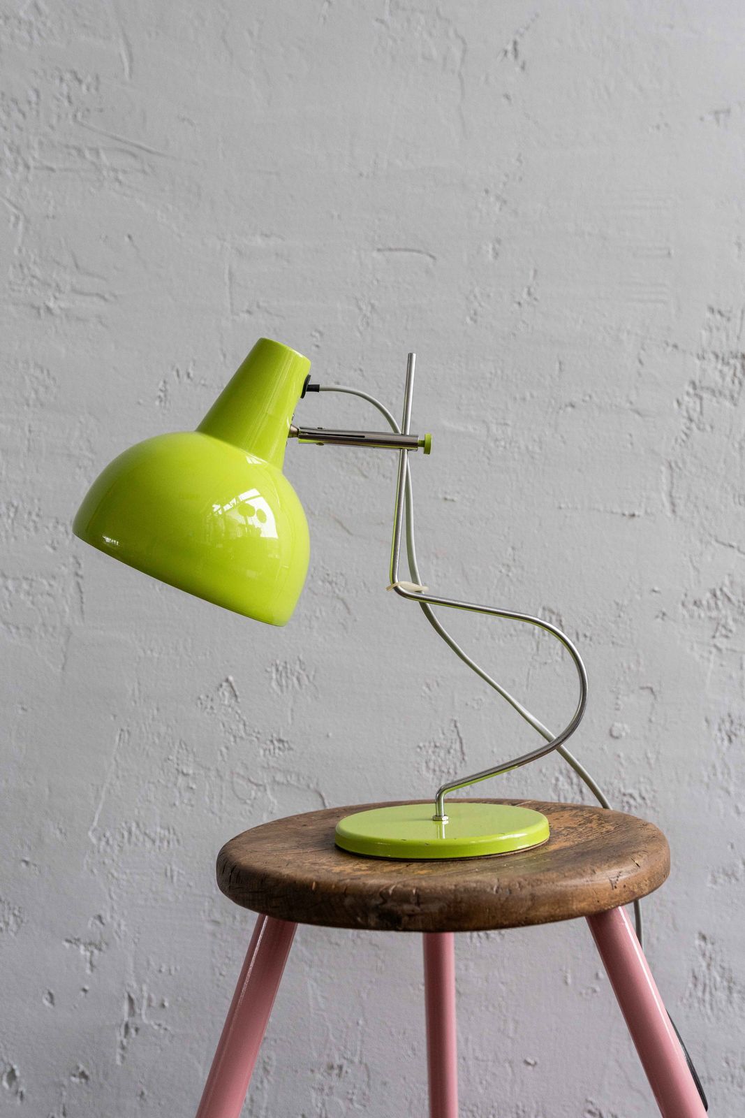 photo buy Vintage Green Czechoslovak Table Lamp By Lidokov, 1970s
