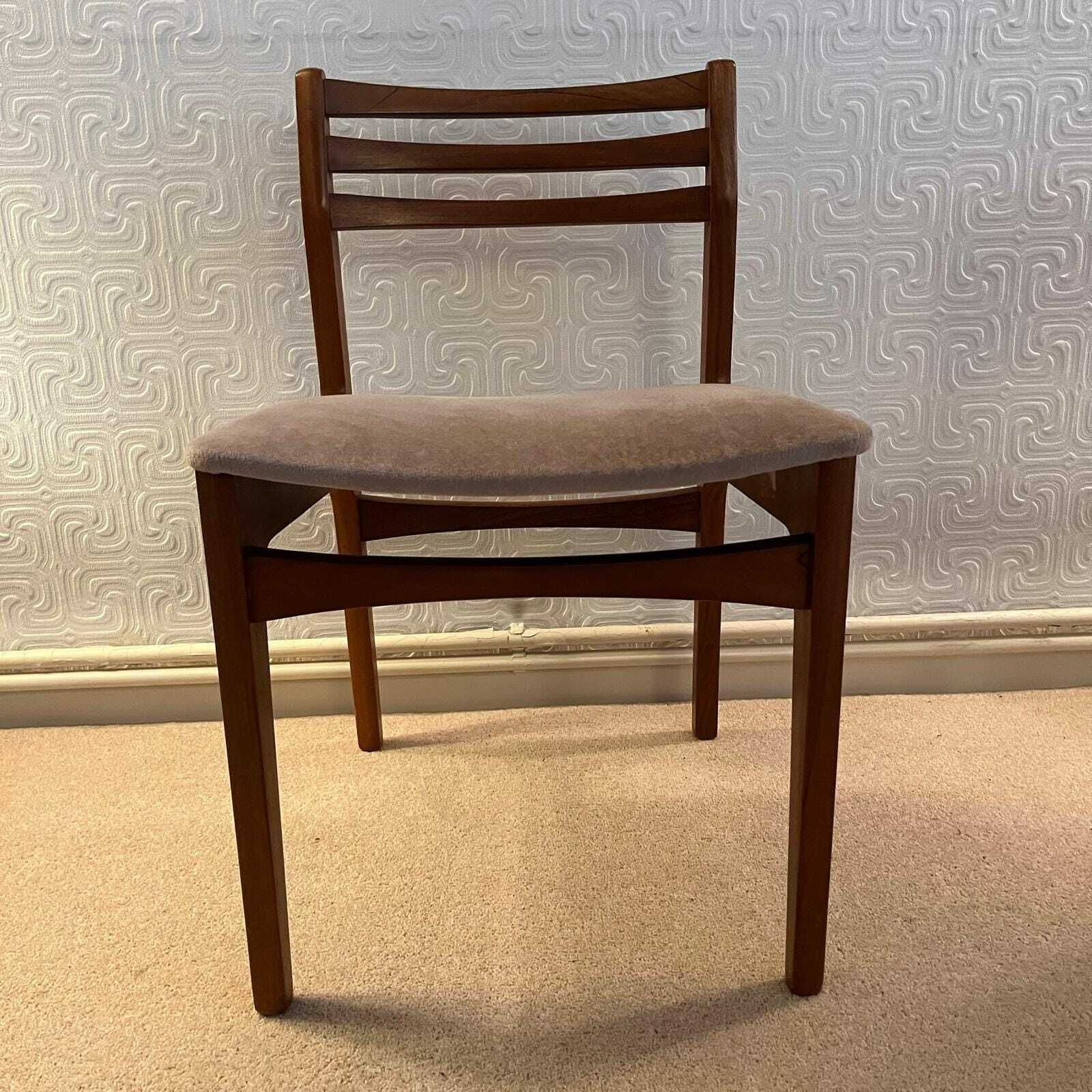 1970s Mid Century Teak Dining Chairs