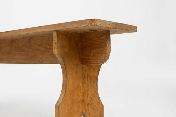 Art Deco Bench In Wood, France, 1940s photo Furniture