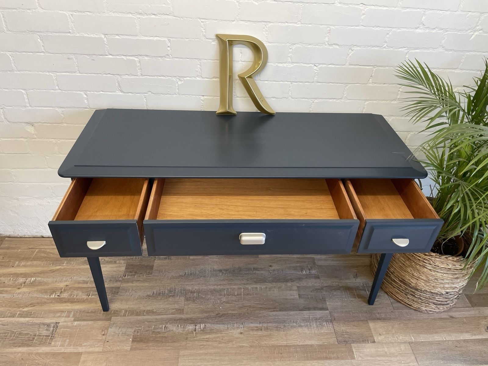 Stag Minstrel 3 Drawer Console Table photo for sale