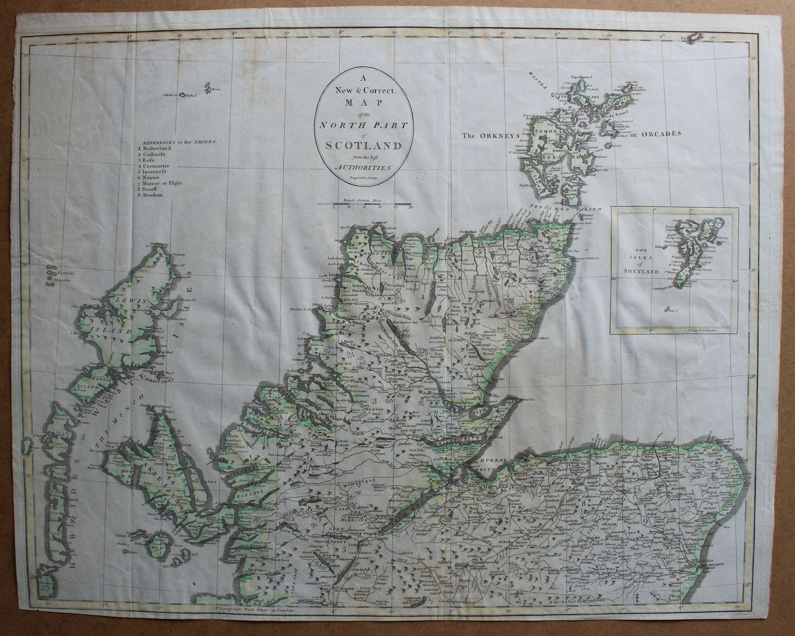 A New Map Of The North Part Of Scotland From The Best Authorities By John Cary 1805