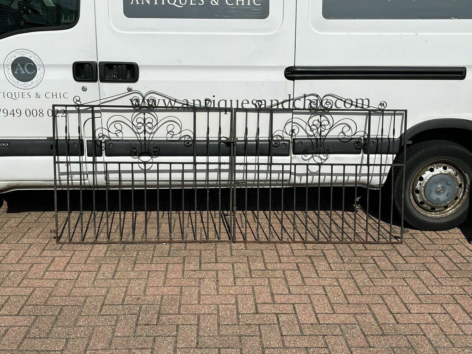Pair Of Old Cast Iron Driveway Gates photo furniture