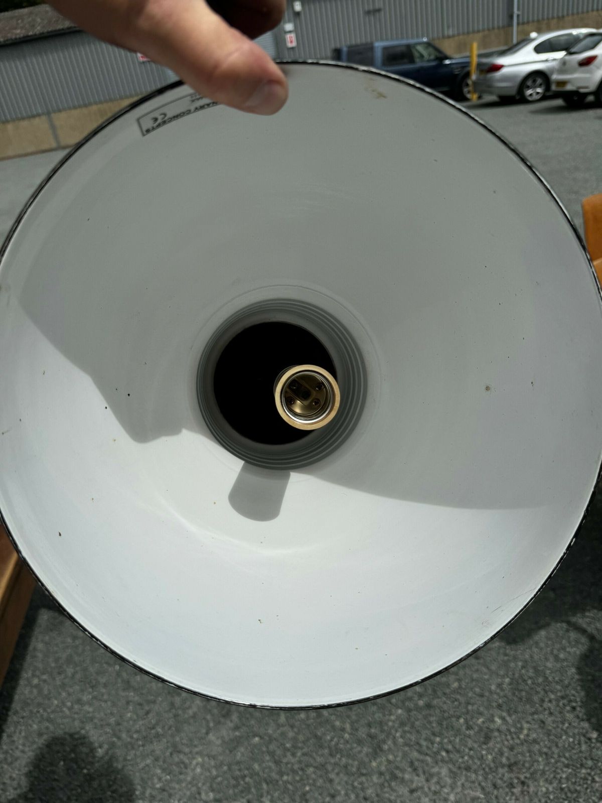 Industrial Lighting: Small Black Double Domed Lighting (Quantity 2x) photo furniture