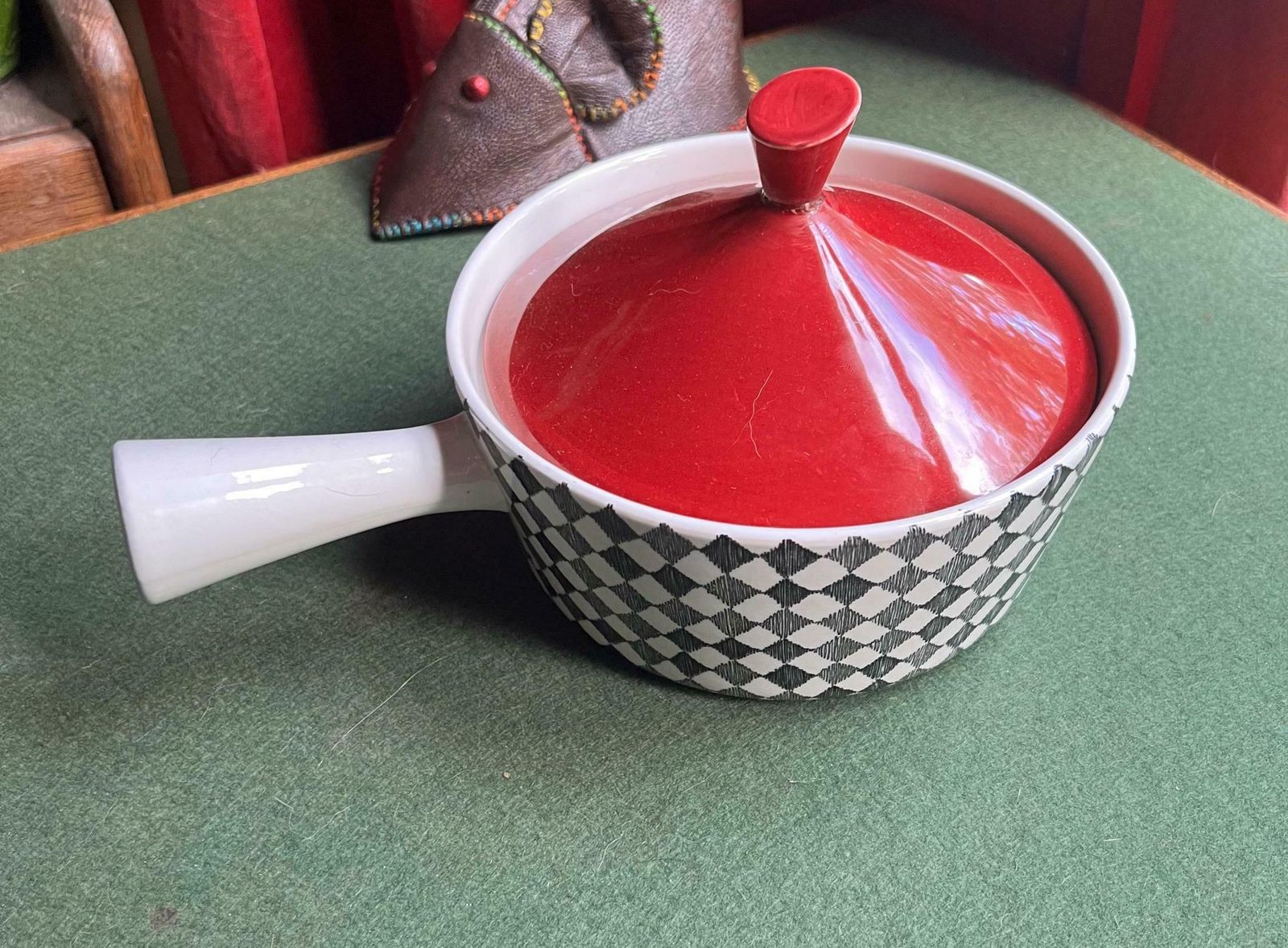 Vintage Lidded Ceramic Casserole Dish Rörstrand Red Top Baking Dish / Serving Dish. Design Marianne Westman Made In Sweden Mcm Scandinavia photo furniture