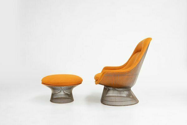 Model 1705 Easy Chair And Ottoman Set By Warren Platner For Knoll, 1966, Set Of 2 photo furniture