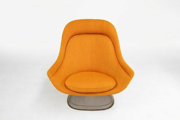 Model 1705 Easy Chair And Ottoman Set By Warren Platner For Knoll, 1966, Set Of 2 photo vinterior