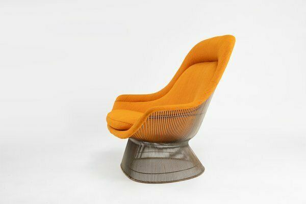 photo for sale Model 1705 Easy Chair And Ottoman Set By Warren Platner For Knoll, 1966, Set Of 2