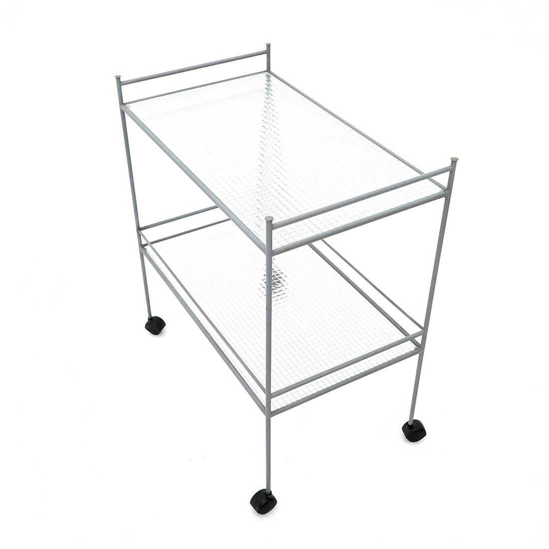 Furniture Metal And Glass Service Trolley, 1980s photo