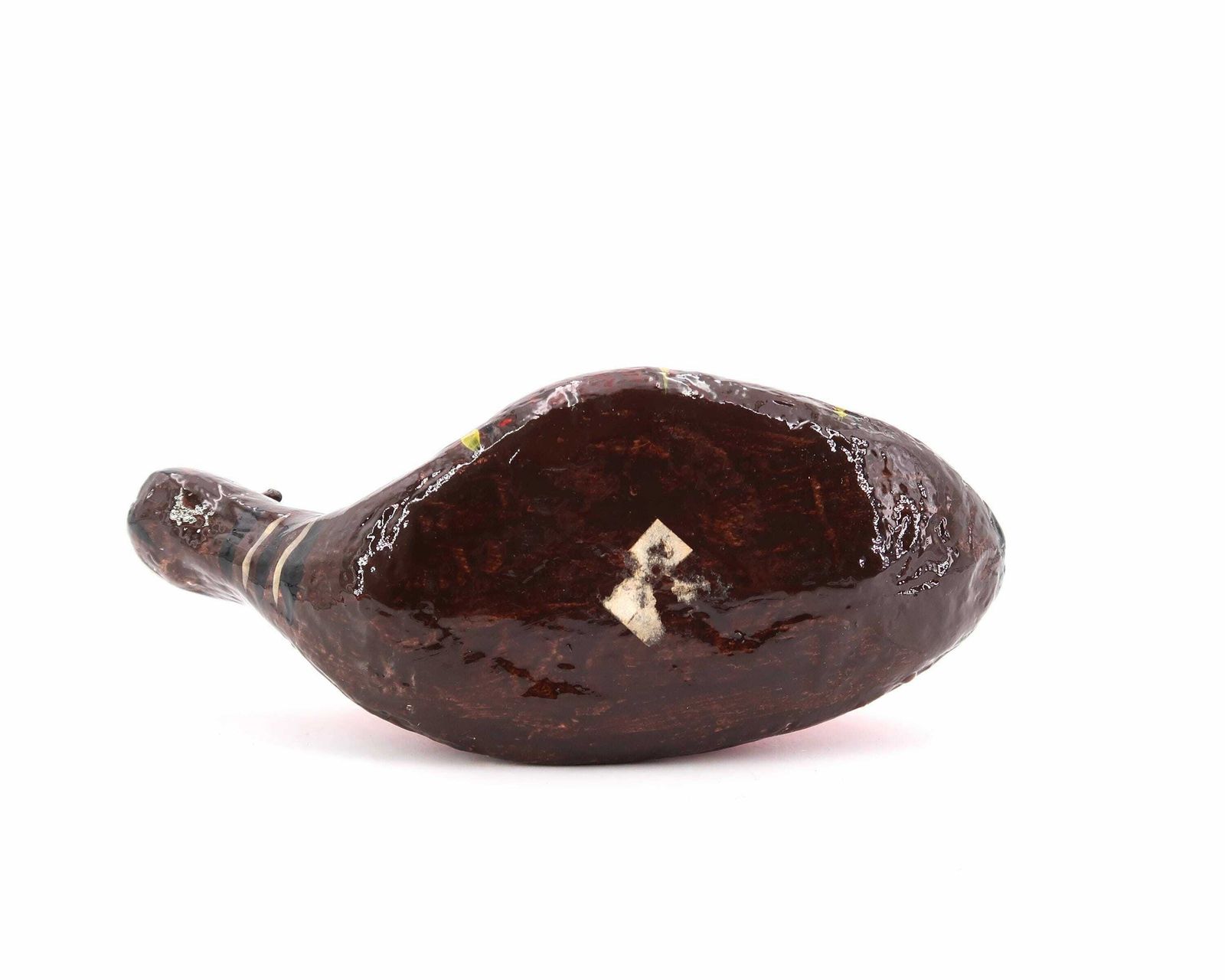 Mexican Folk Art Paper Mache Snail Signed Ramino Cross Y Leon Mexico, 1970s / Red, Animal, Figurine, Sculpture photo 87.0