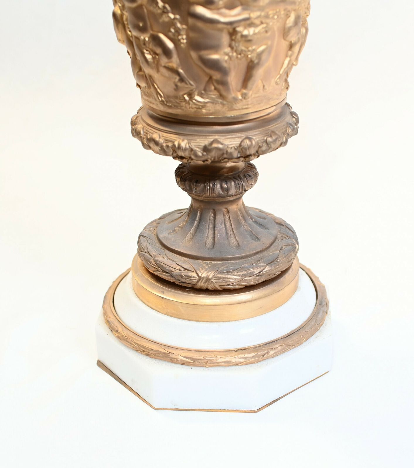 Pair French Gilt Ewers Cherub Jugs Napoleon III Vases photo furniture