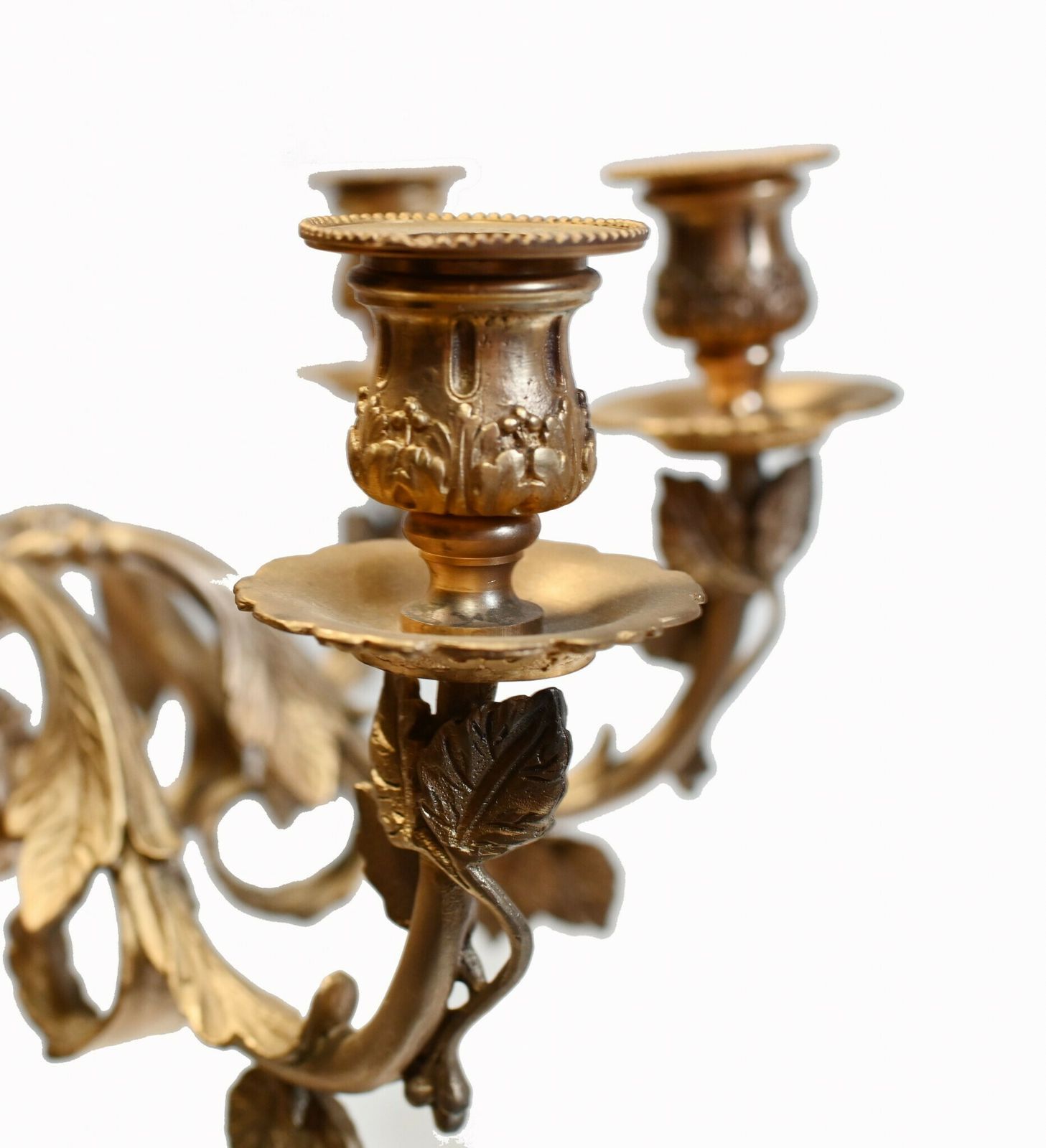 photo furniture Pair French Ormolu Cherub Candelabras Cupid Louis XV