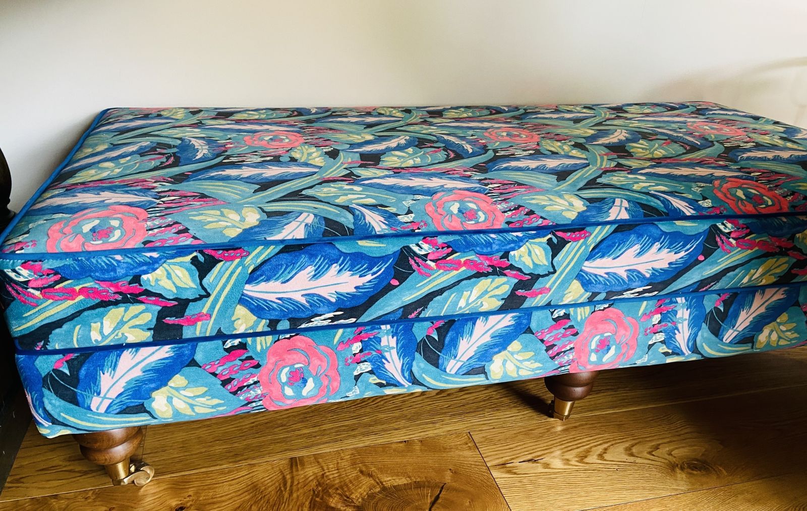 Linwood Les Fauves Peacock Footstool/ Coffee Table