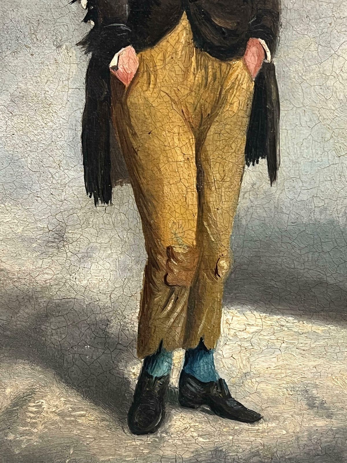 Philip Henry Rideoutvictorian Oil Painting Of Top Hat Gentleman Strolling In Misty London Streets19th Century photo buy