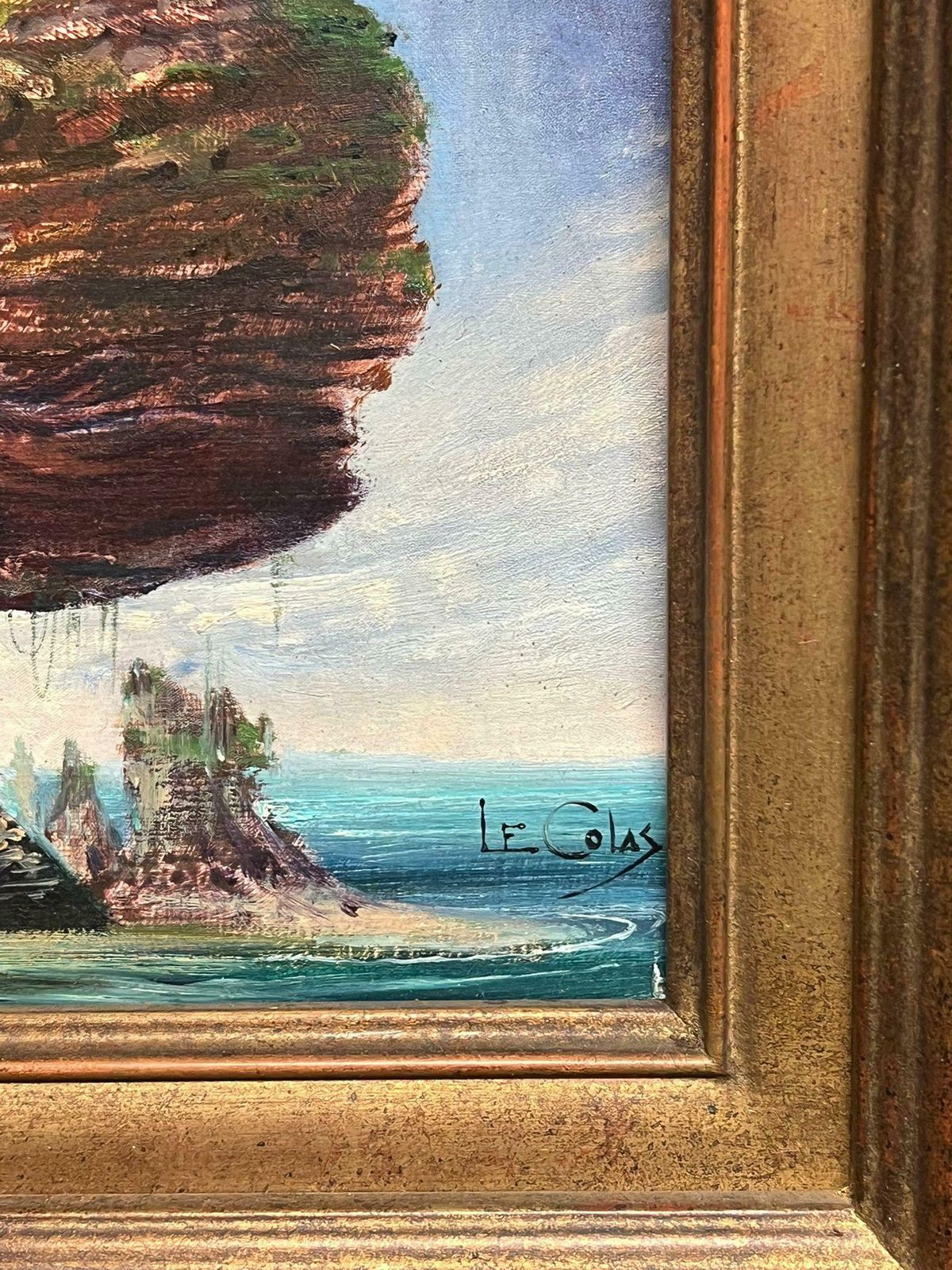 French Surrealist20th Century French Surrealist Portrait Of Woman With Landscape Hair Signed Oil20th Century photo buy