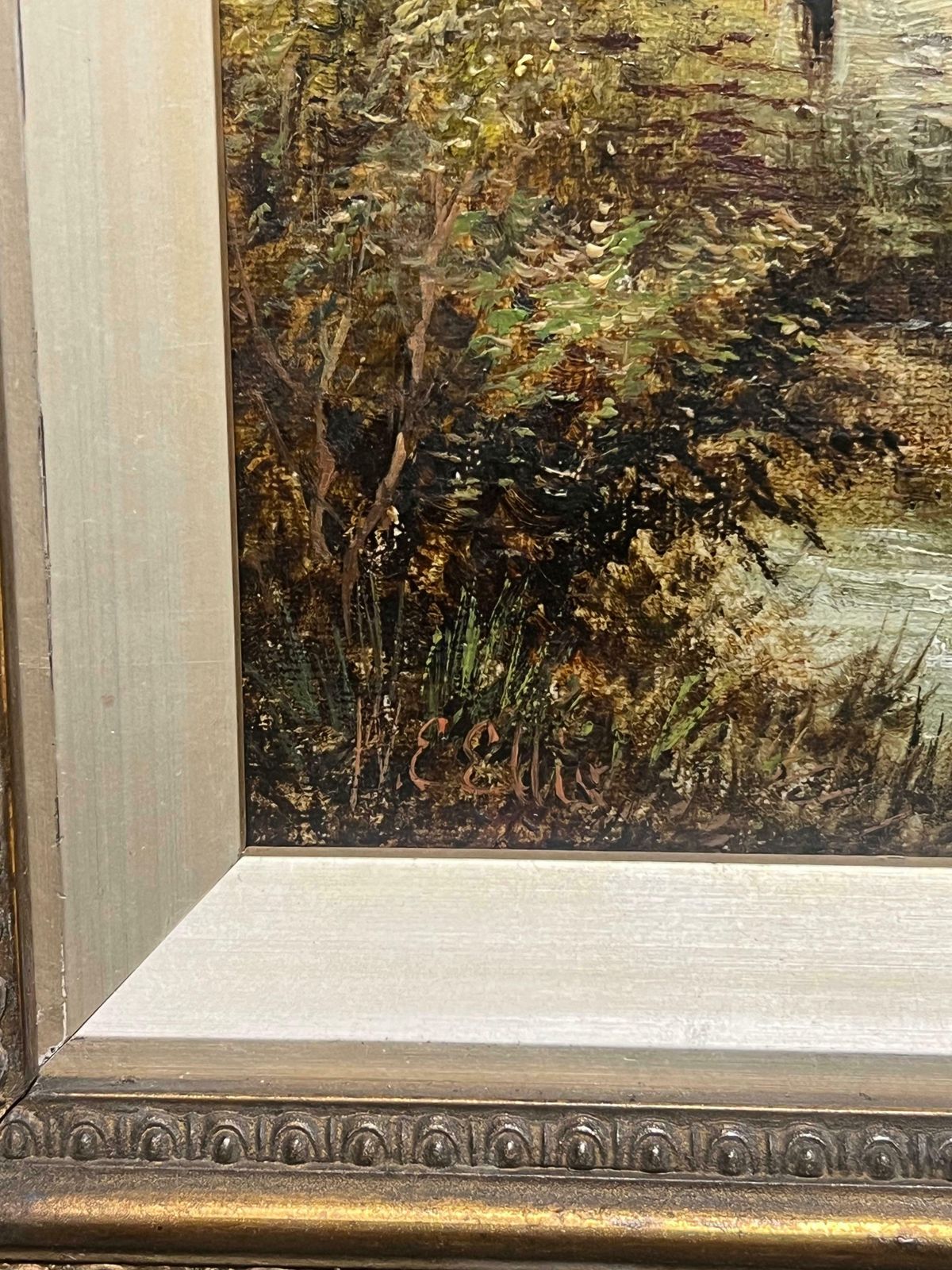 photo furniture Welsh School19th Century Welsh Oil Landscape With Rustic Watermill With Figure By The Stream19th Century