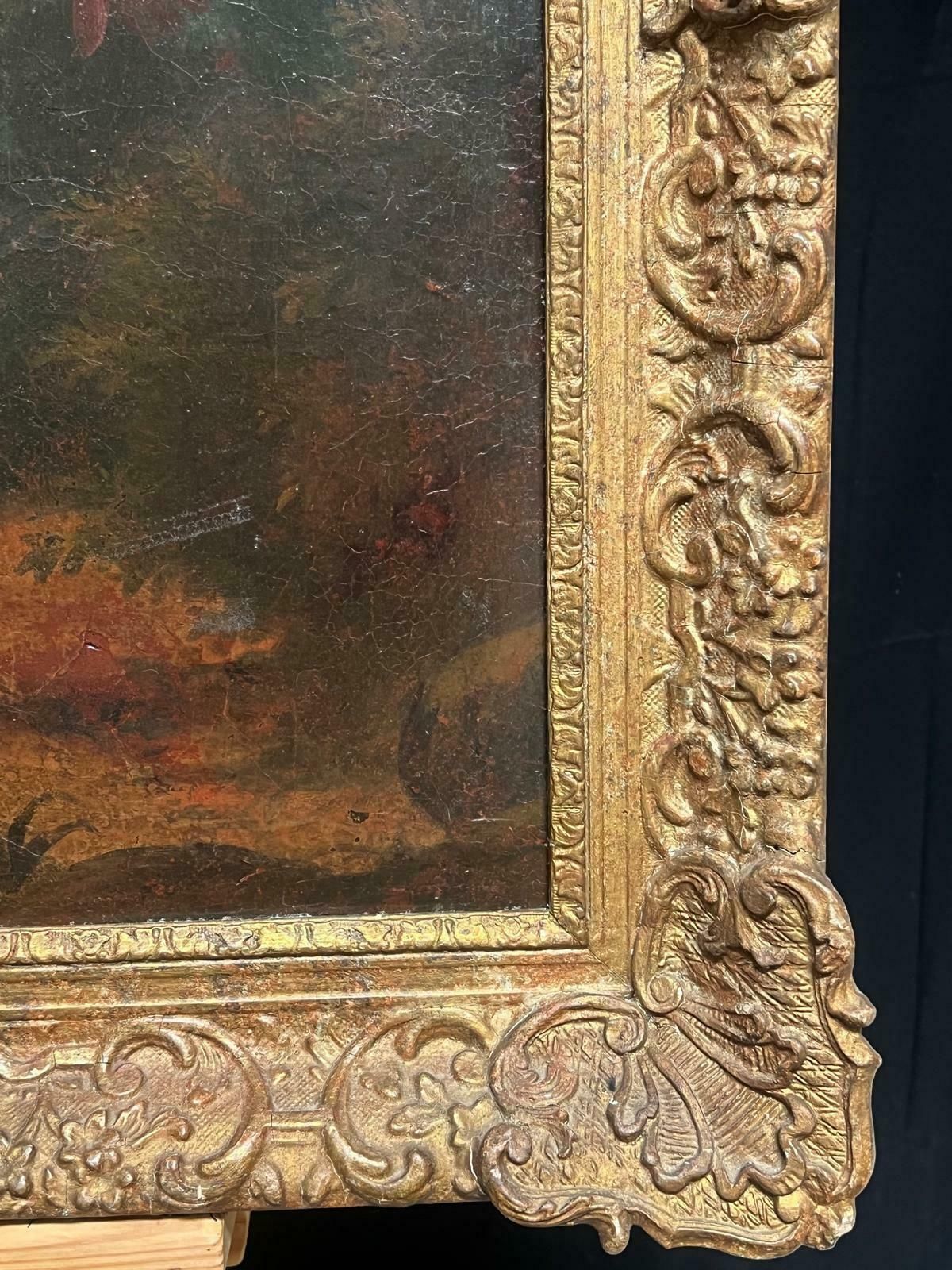 French School18th Century Baroque Oil Still Life Flowers Floral Arrangement In An Ornate Urn18th Century photo buy
