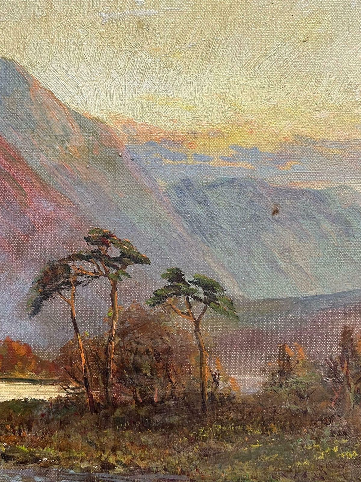 F. E. Jamiesonmajestic View Of Kilchurn Castle At Dusk Overlooking The Waters Of Loch Awe 1920's photo Art