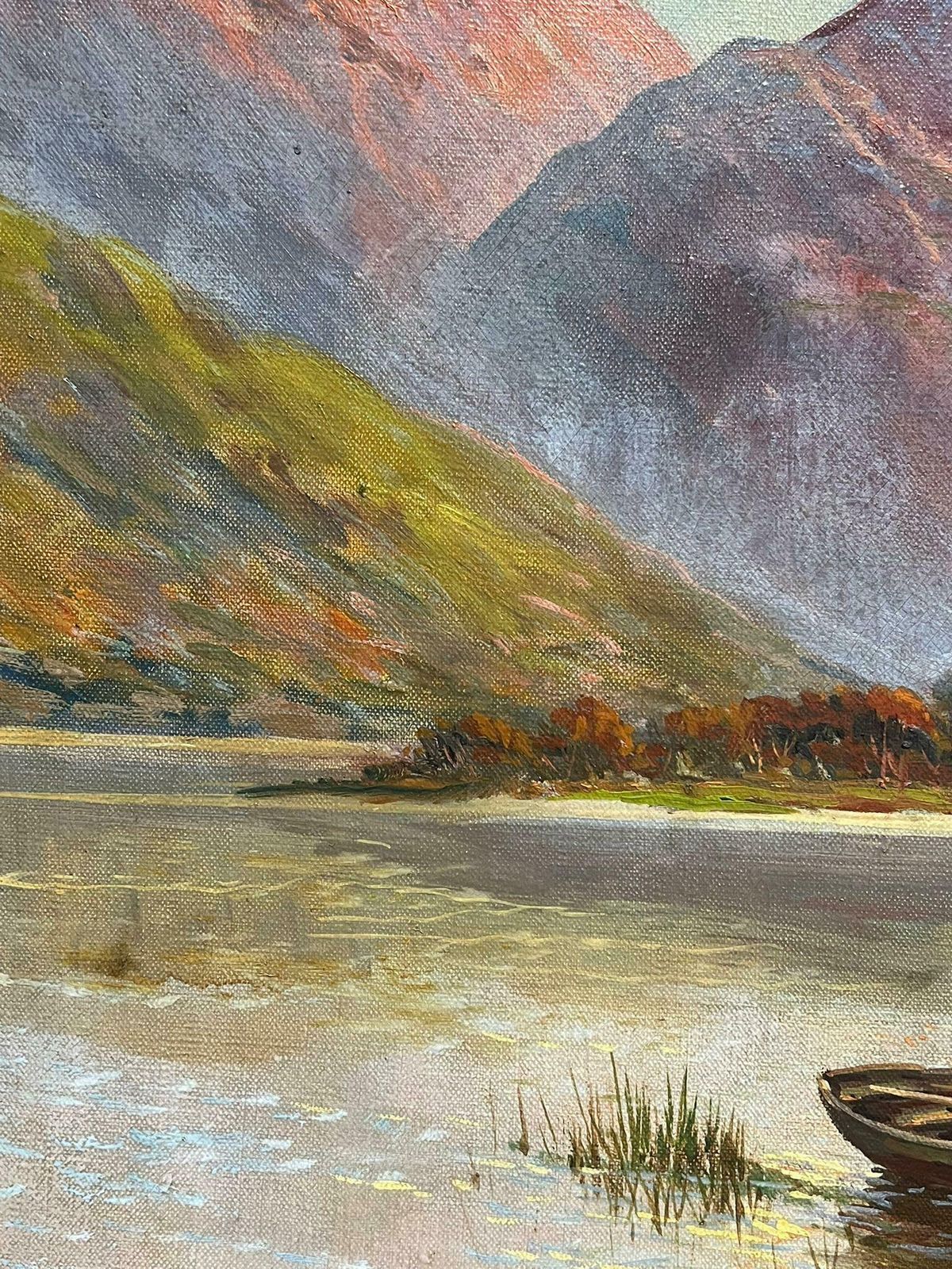F. E. Jamiesonmajestic View Of Kilchurn Castle At Dusk Overlooking The Waters Of Loch Awe 1920's photo buy