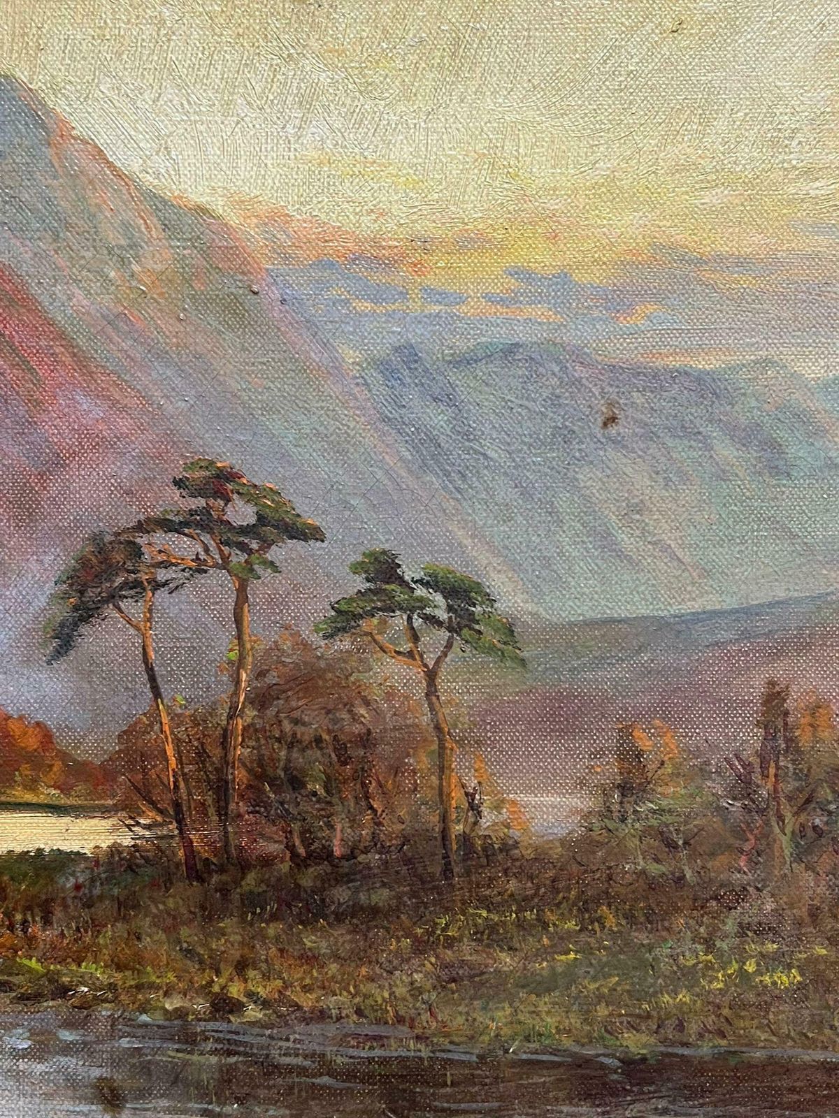 photo furniture F. E. Jamiesonmajestic View Of Kilchurn Castle At Dusk Overlooking The Waters Of Loch Awe 1920's