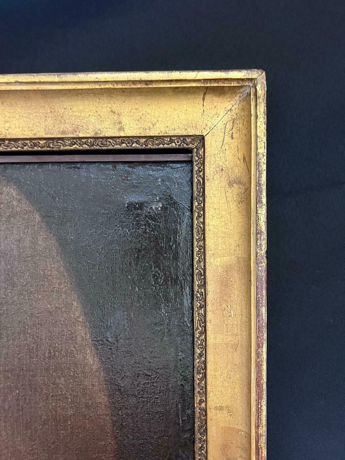 Spanish Old Masterhuge 17th Century Spanish Old Master Oil Painting Wounded Pilgrim With Angel17th Century photo vinterior