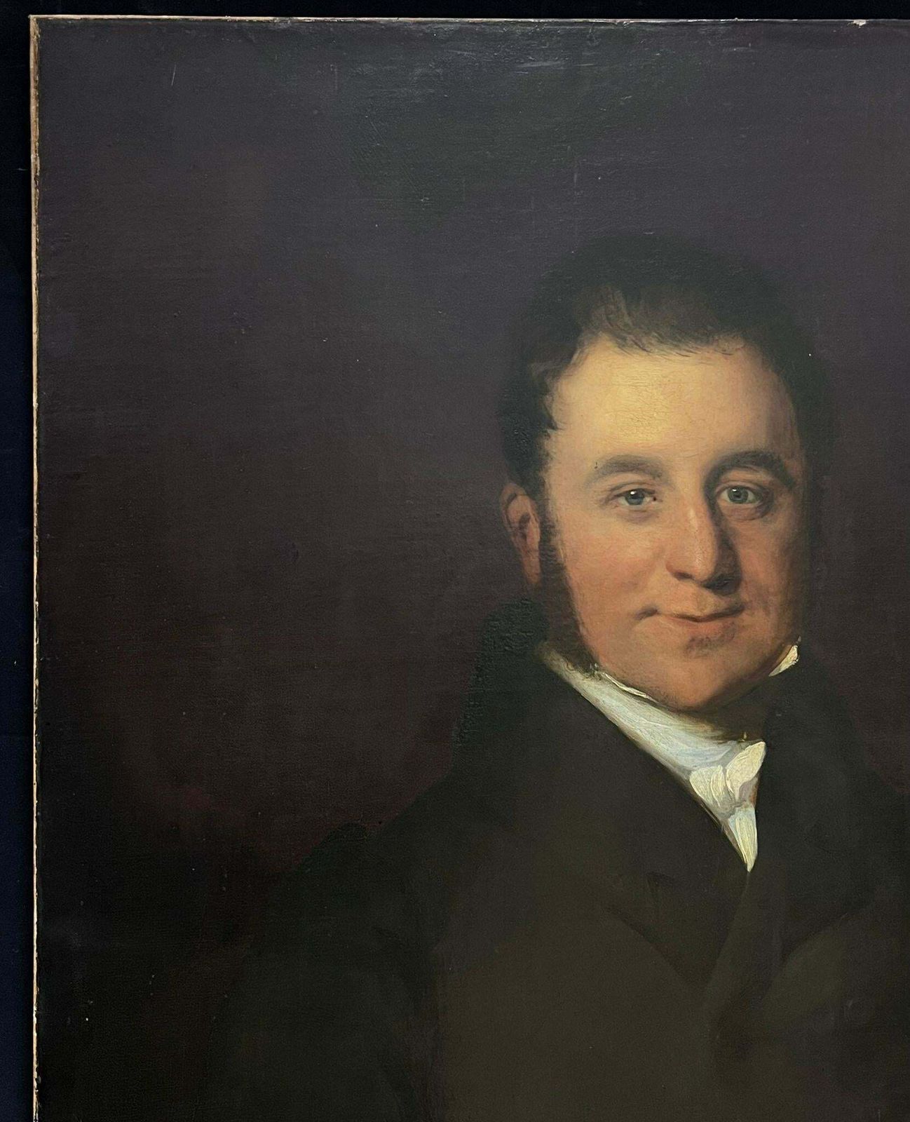 British School1830's British Oil Painting Large Portrait Of A Distinguished Gentleman19th Century photo vinterior