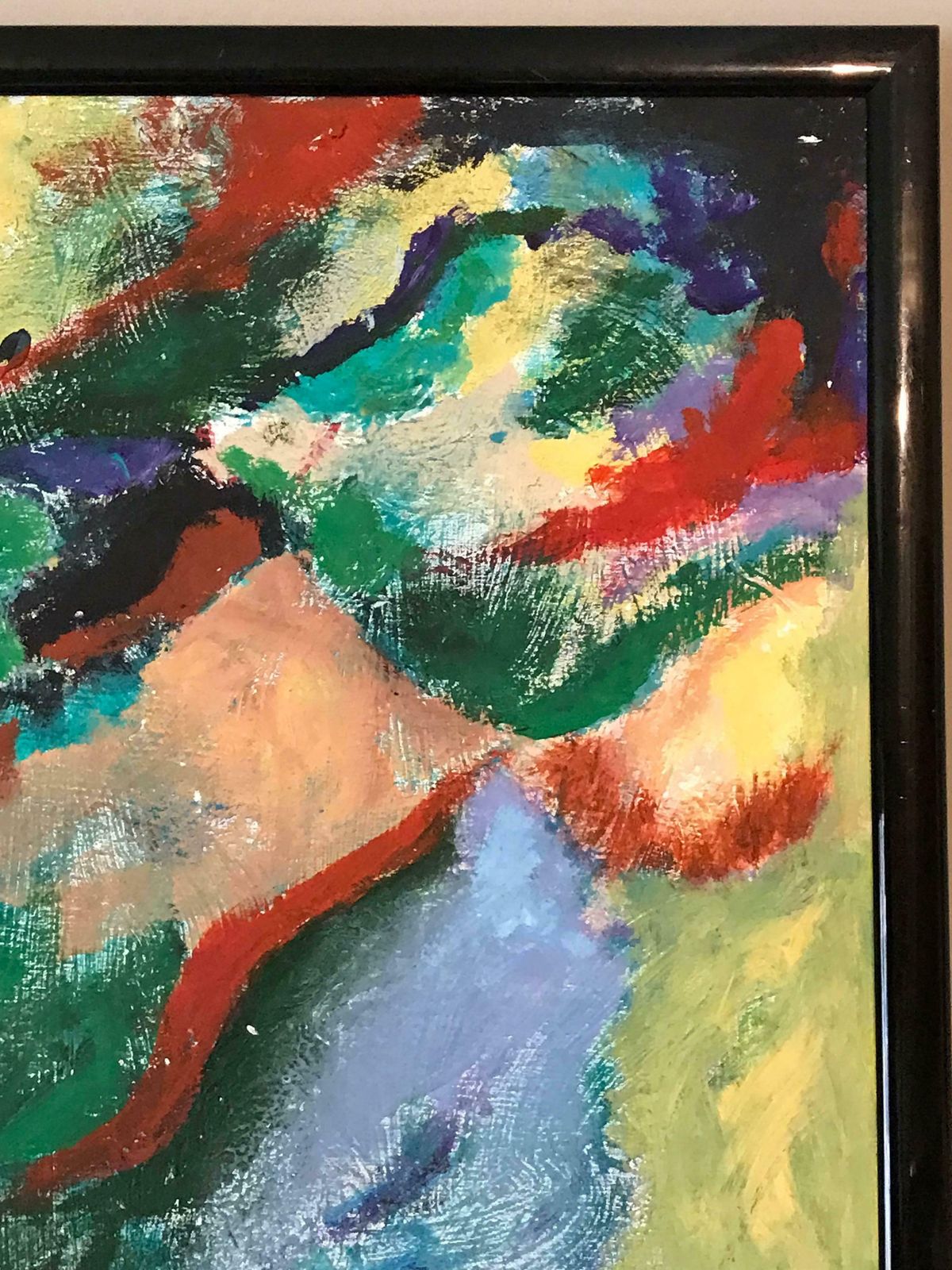 photo for sale Armand Rottenberglarge French Expressionist Abstract Oil Paintingc.1980’s