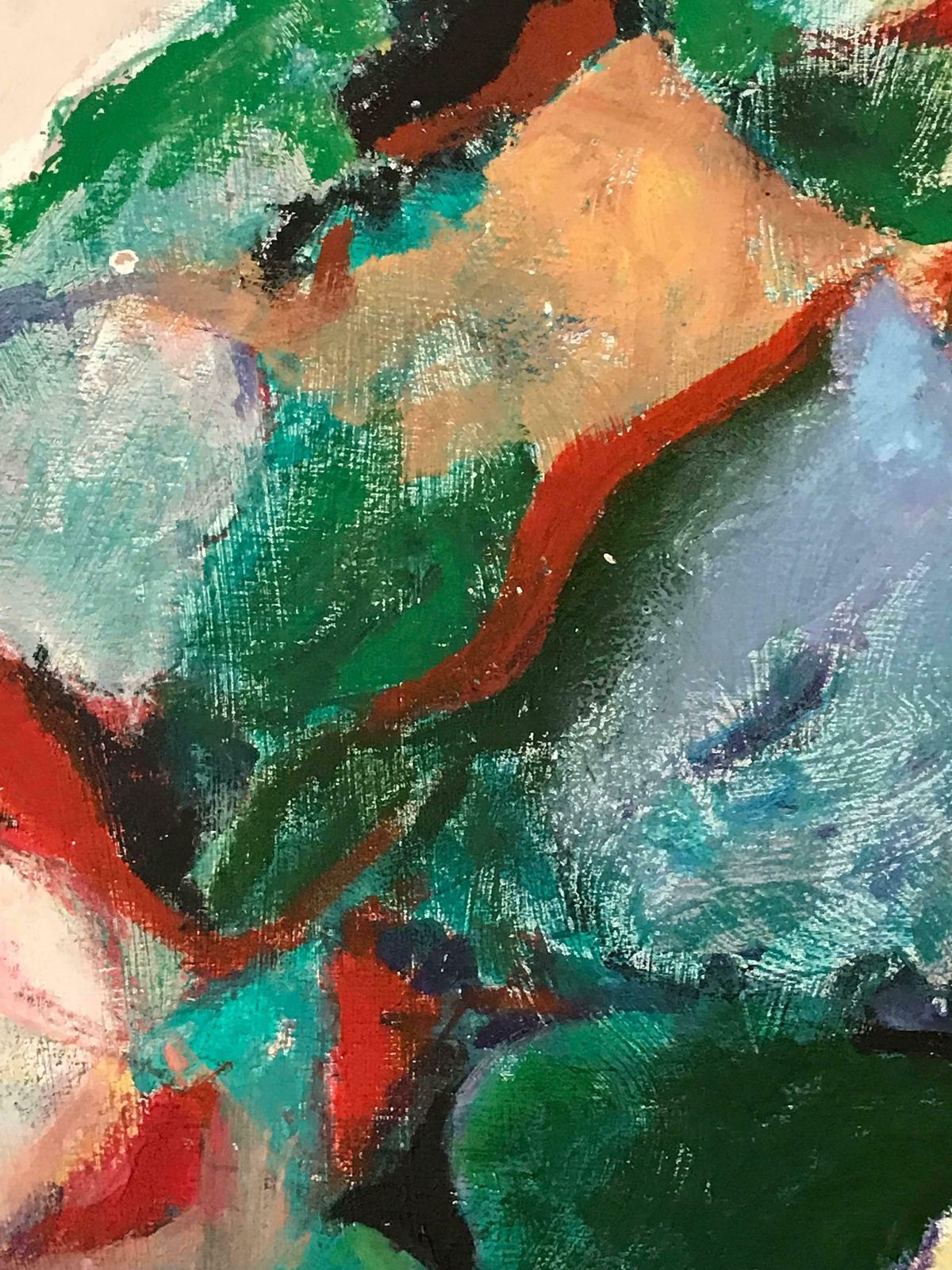 photo buy Armand Rottenberglarge French Expressionist Abstract Oil Paintingc.1980’s