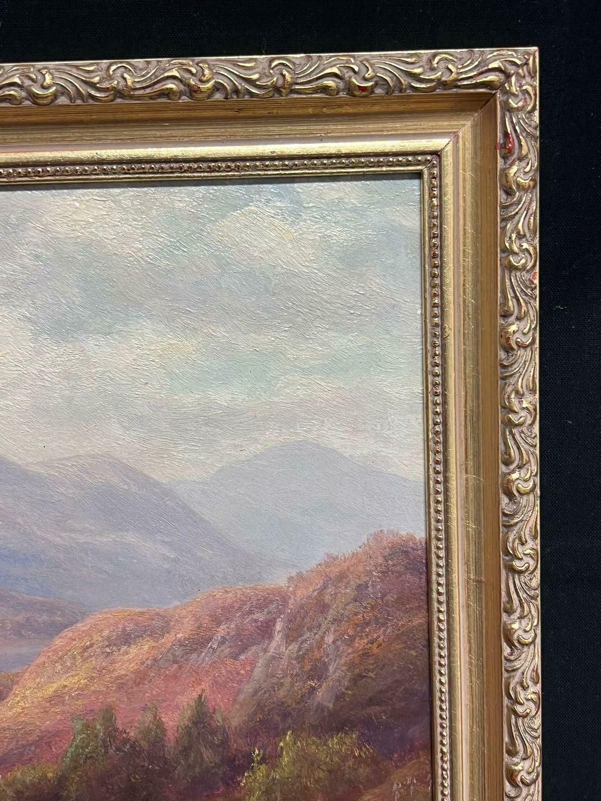 Everett Watson Mellorantique Scottish Oil Autumn Highlands Tranquil Landscape With Sheep Oil Painting photo 1522.0