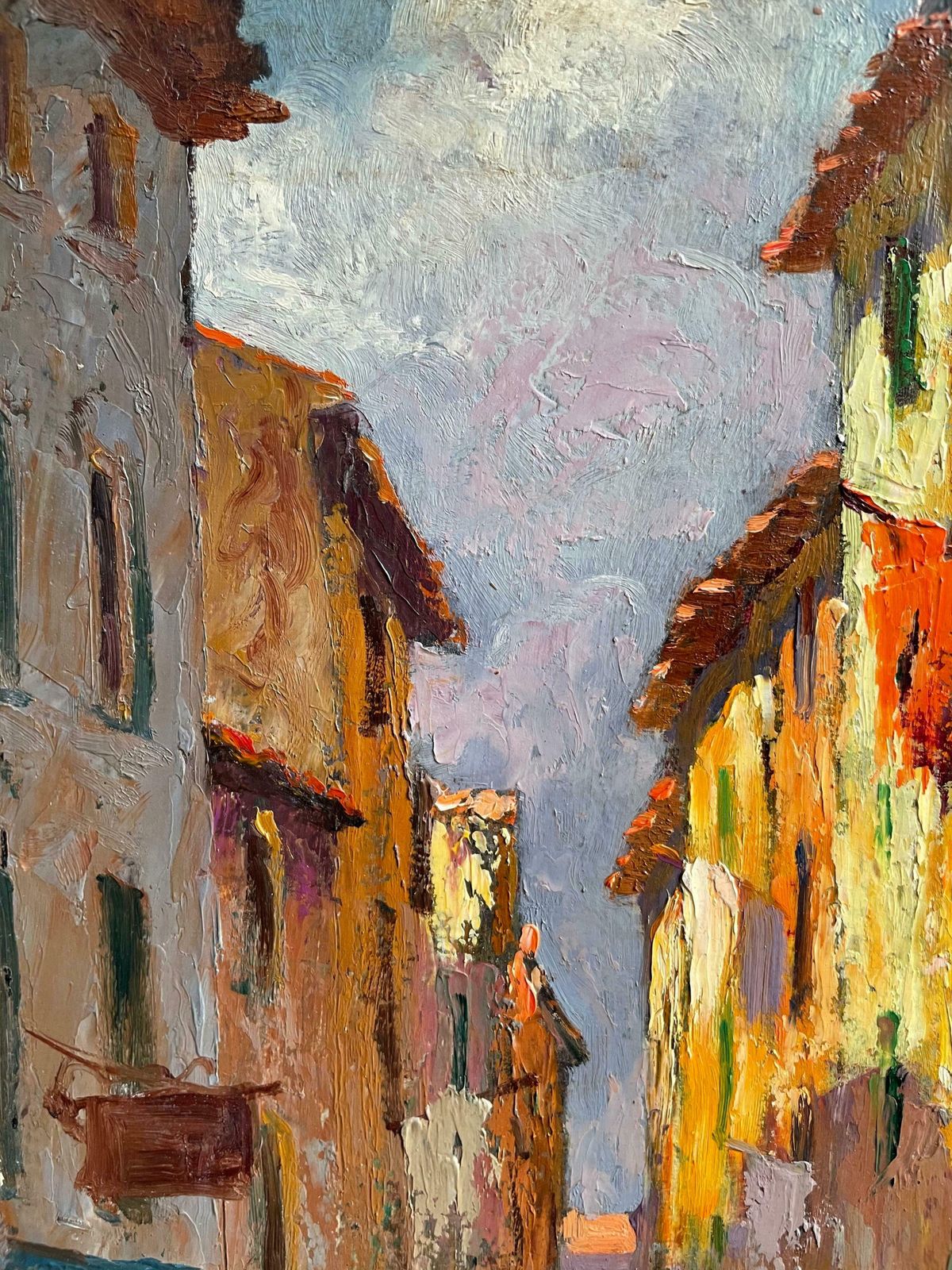 Alfred Quertant1930's French Impressionist Signed Oil   The Old Town Nice   Beautiful Coloursc. 1930's photo furniture