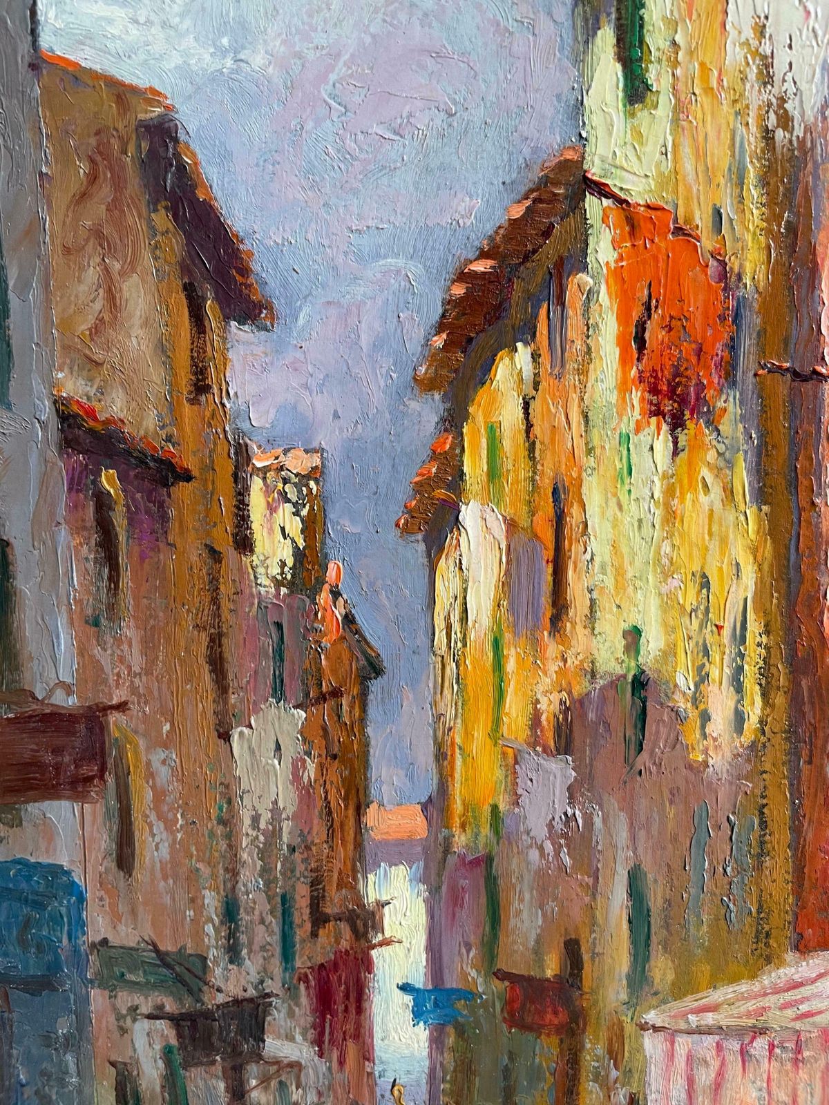 Alfred Quertant1930's French Impressionist Signed Oil   The Old Town Nice   Beautiful Coloursc. 1930's photo for sale