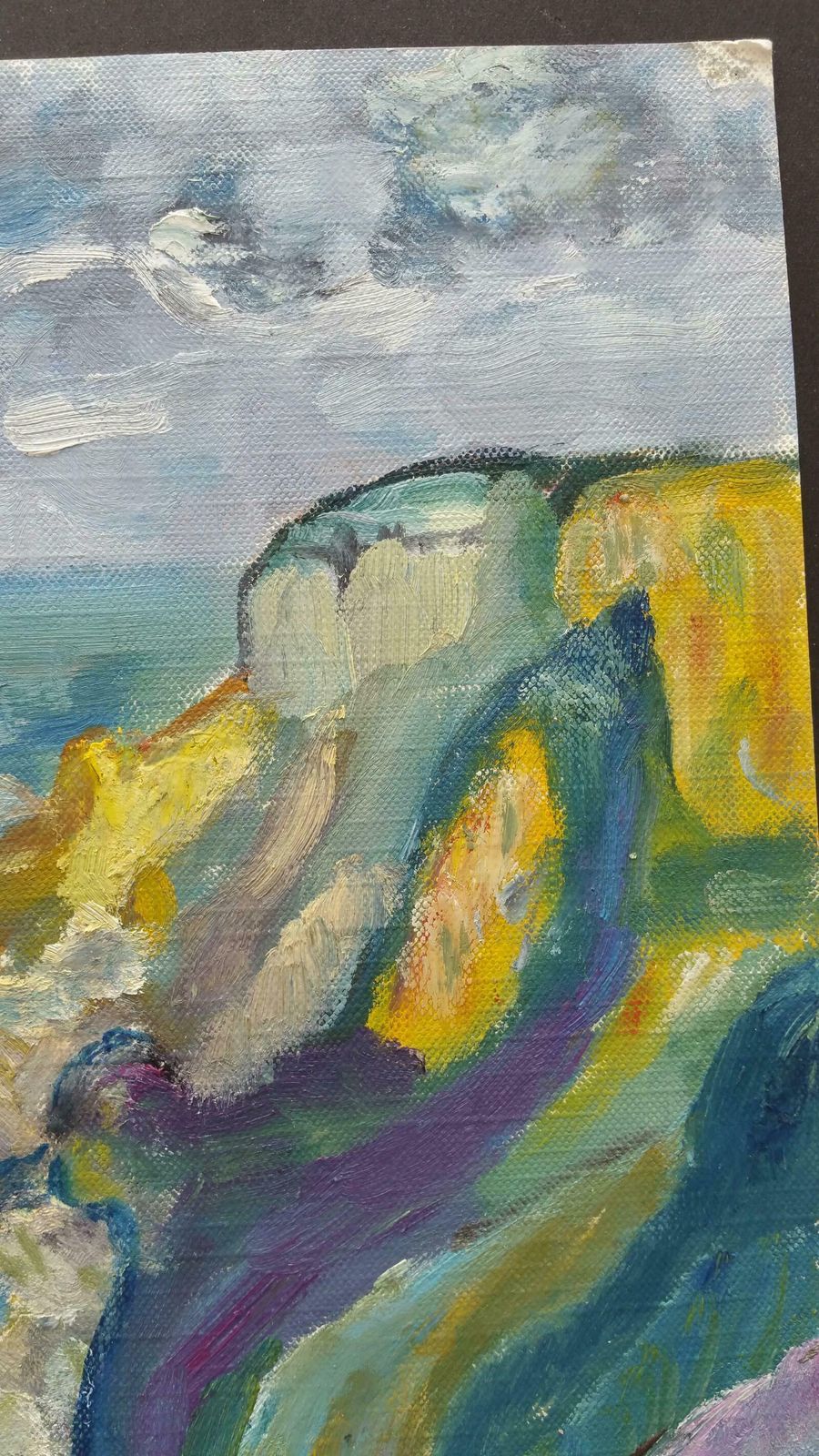 Unknown20th Century French Oil Painting Rocky Coastlinelate 20th Century photo buy