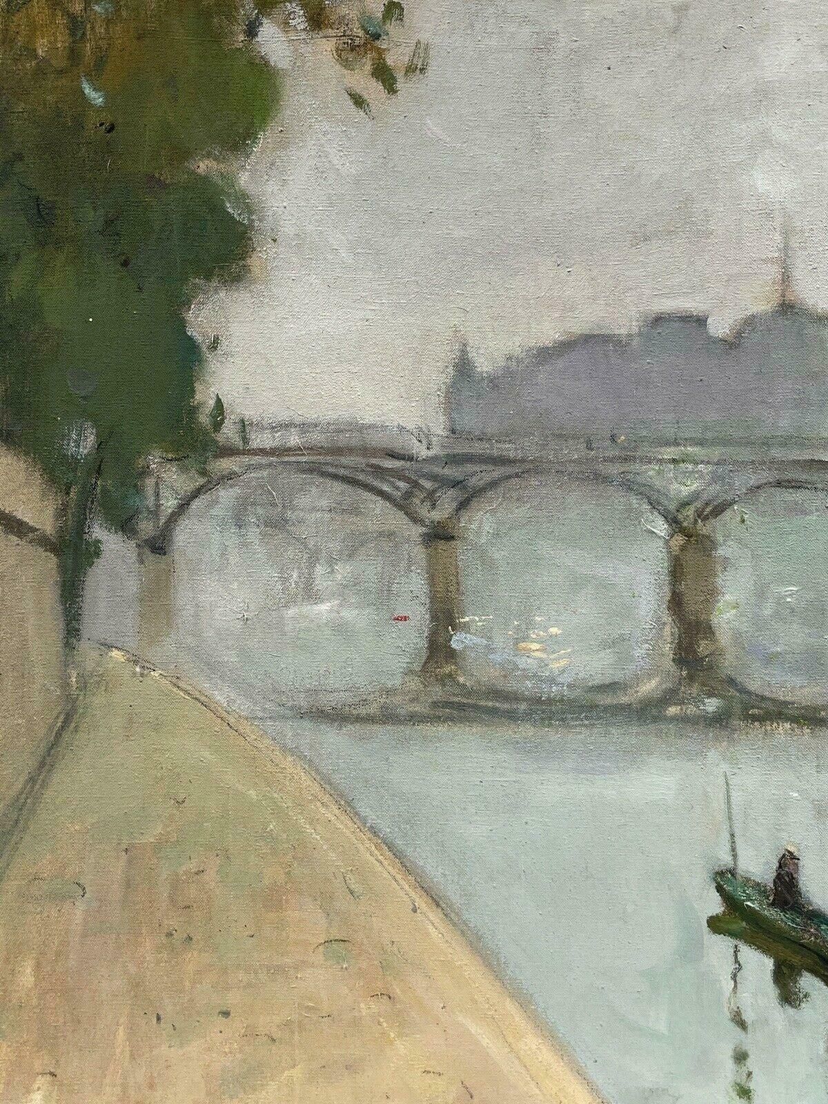 Constant Doreconstant Dore (French 1883 1963) Pont Aven School Oil   The River Seine Paris photo vinterior