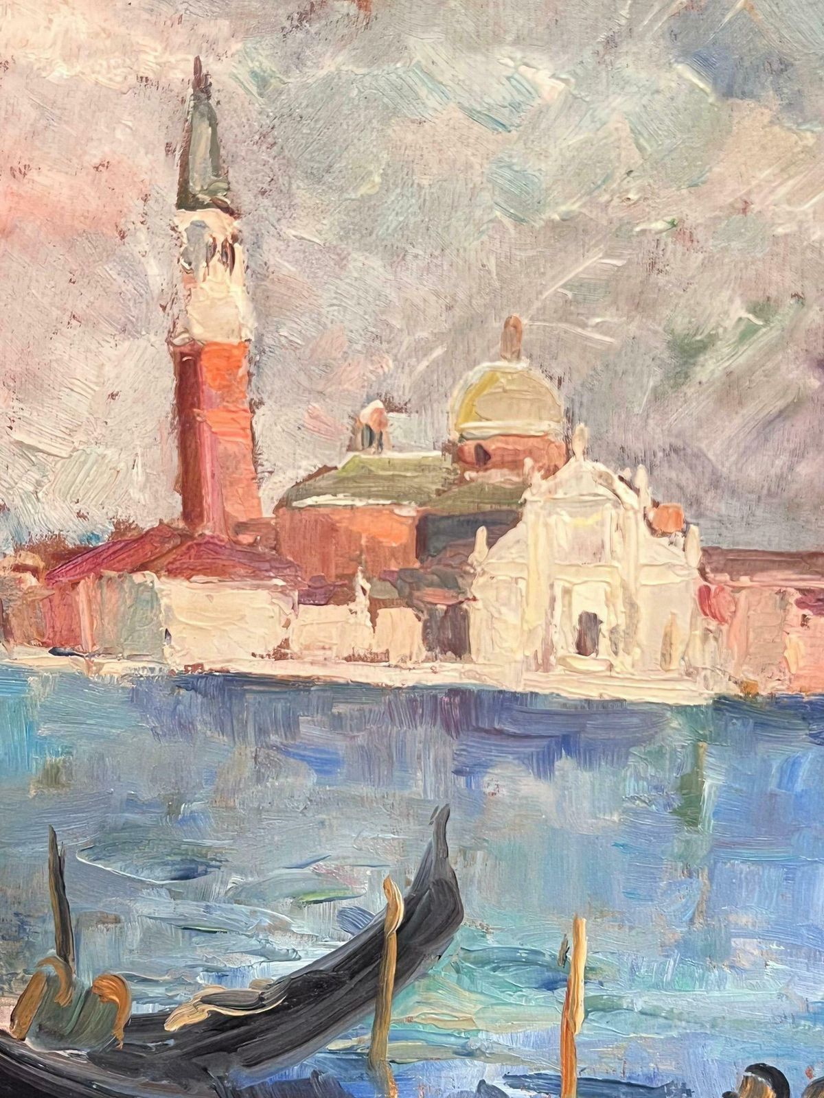 Regine Davidthe Grand Canal Venice Mid 20th Century 1950's French Post Impressionist Oil 1950's photo buy