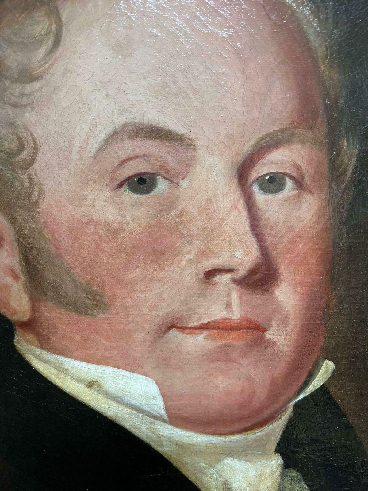Victorian English19th Century English Victorian Oil Painting On Canvas Portrait Of A Gentleman19th Century photo 1427.0