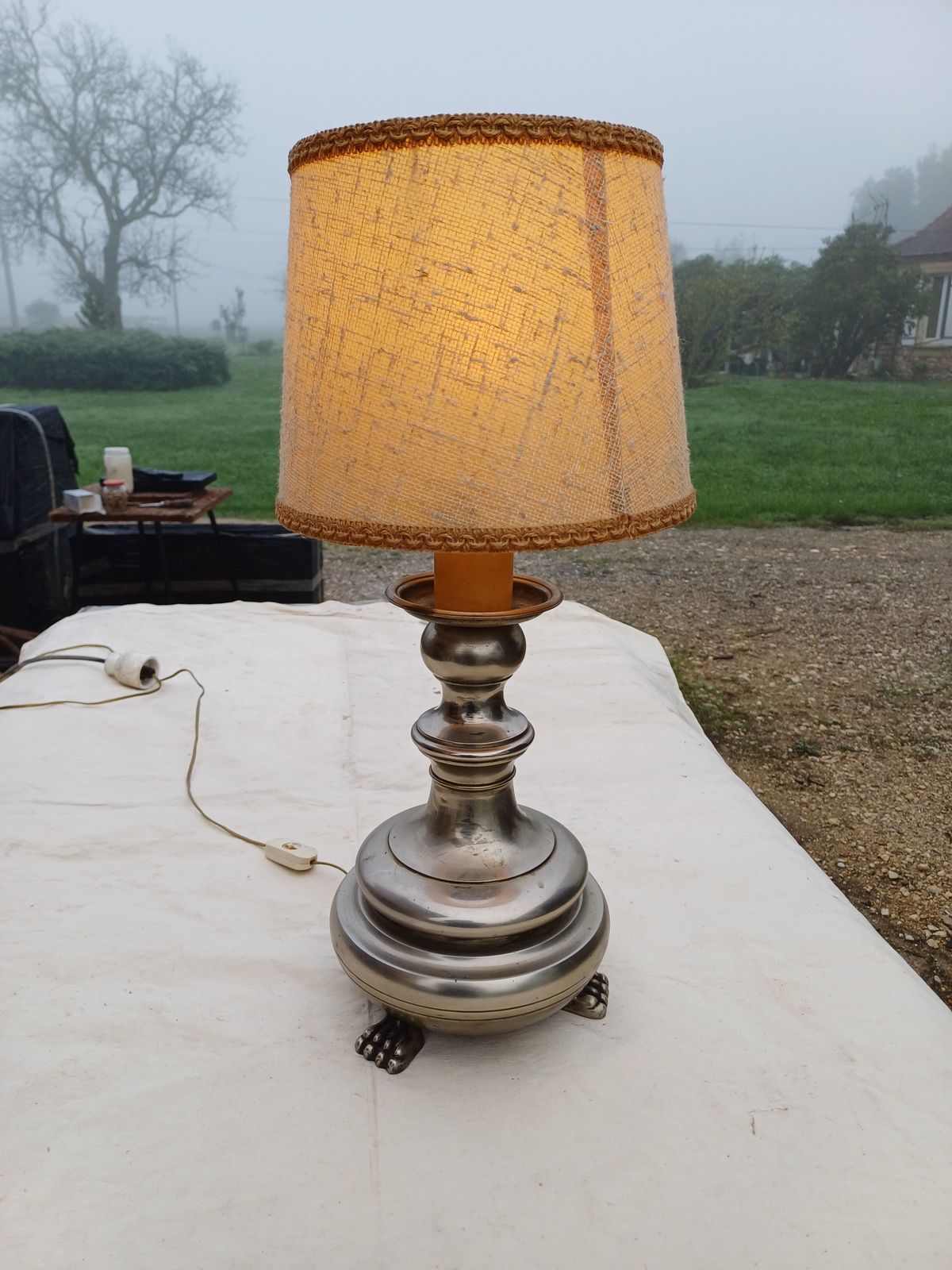 Lighting 60s Tin Lamp, 1960s, Vintage photo