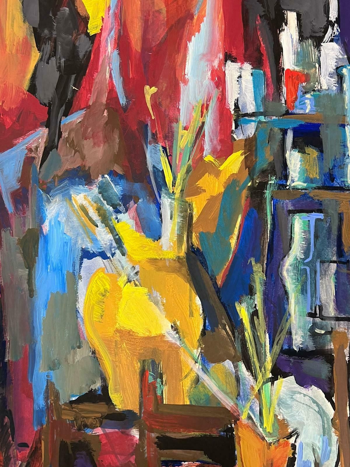 Guy Nicod French 20th Century Modernist Painting Artists Paint And Paint Tools Still Life photo for sale