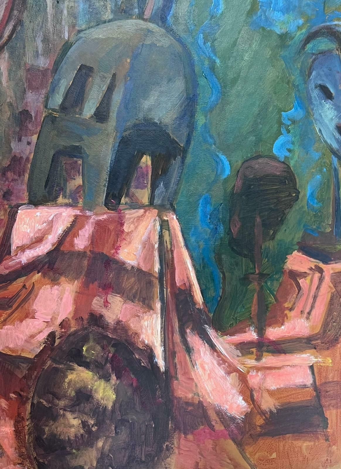 Guy Nicod Robot Parts  Abstract French 20th Century Painting photo Art