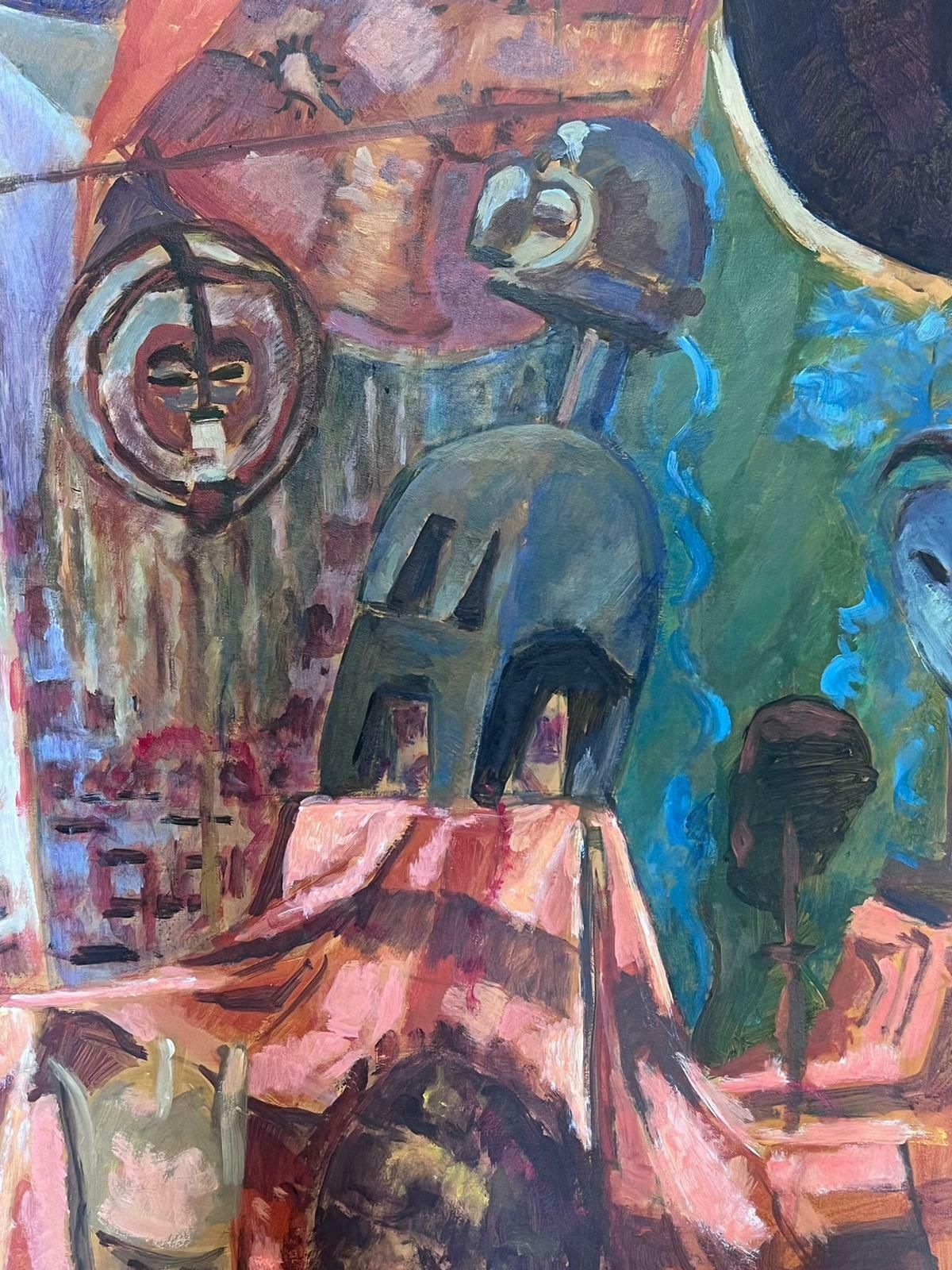 Guy Nicod Robot Parts  Abstract French 20th Century Painting photo 1018.0
